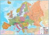 Evropa politická - nástěnná mapa