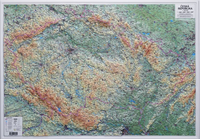 Česká republika - plastická mapa 103 x 73 cm