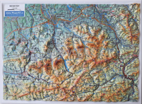 Beskydy - plastická mapa