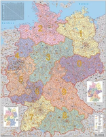 Německo spediční - nástěnná mapa