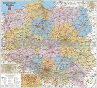 Polsko spediční - nástěnná mapa