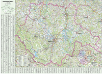 Jihočeský kraj - nástěnná mapa