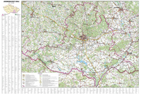 Jihomoravský kraj - nástěnná mapa
