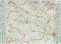 Kraj Vysočina - nástěnná mapa