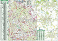 Olomoucký kraj - nástěnná mapa