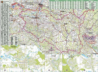 Pardubický kraj - nástěnná mapa