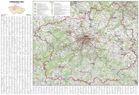 Středočeský kraj - nástěnná mapa