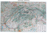 Slovenská republika - nástěnná mapa