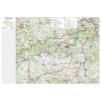 Nástěnná mapa - Ústecký kraj 113 x 83 cm, lamino + lišty
