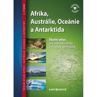 Afrika, Austrálie, Oceánie, Antarktida – školní atlas ( 5.vydání 2020 )