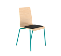 Židle ALFA Klasik s čalouněným sedákem