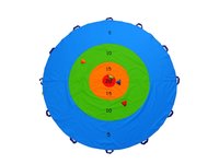 Univerzální házecí set s terčem a pyramidkami