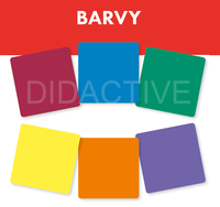 Karty pro kostku s kapsami - barvy