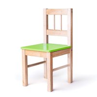 Dětská dřevěná židle, zelená