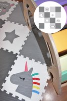 Minideckfloor podlaha - beránek, jednorožec, tuleň a hvězda