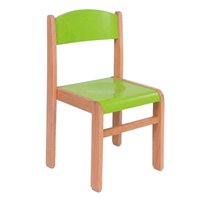 Dětská dřevěná židle Buk - zelená