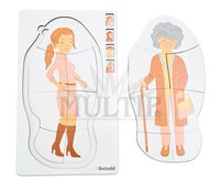 Vrstvové puzzle, životopis žena
