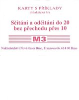 Sada kartiček M3 1.r. ZŠ-Sčítání a odčítání do 20 bez přechodu přes 10