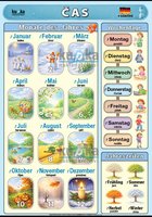 Čas v němčině A4 (30x21 cm), bez lišt