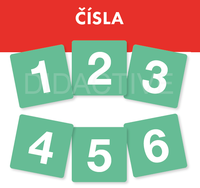 Karty pro kostku s kapsami - čísla
