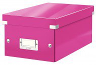 Krabice na DVD Leitz Click-N-Store - růžová