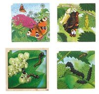 Čtyřvrstvé vývojové puzzle motýl + free aplikace