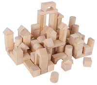 Dřevěné kostky přírodní 100ks