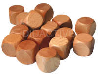 Hrací kostky dřevěné prázdné