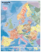 Nástěnná mapa - Evropa spediční 100 x 120 cm, lamino + 2 lišty
