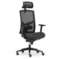 Kancelářská židle GAMER ŠÉF celosíťovaný s 3D podhlavníkem a područkami