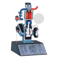 Model čtyřdobého spalovacího motoru (řez)