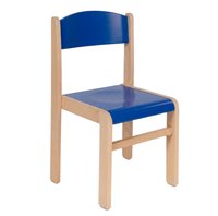 Dětská dřevěná židle Javor - modrá