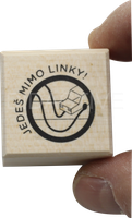 Razítko do písanky JEDEŠ MIMO LINKY