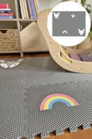 Minideckfloor podlaha - koloušci, duha a tlapka