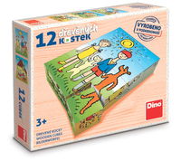 Dřevěné kostky Pejsek a kočička