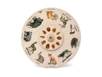 Vzdělávací dřevěná pomůcka STOPY LESNÍCH ZVÍŘAT - otočné kolo