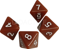 Sada osmistěnných hracích kostek