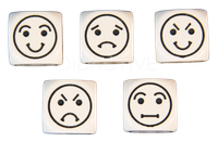 Sada kostek s emotikony, 5ks