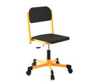 Školní židle Labi čalouněná na kolečkách