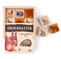 Dětská razítka 9 kusů - Lesní zvířátka