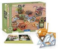 Magnetická stavebnice Powerclix v přírodních barvách