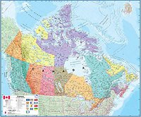 Nástěnná mapa - Kanada