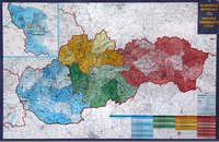 Nástěnná mapa - Slovenská republika, PSČ