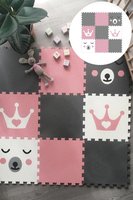 Minideckfloor podlaha - medvěd a korunka