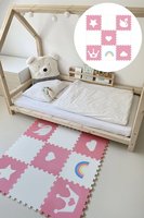 Minideckfloor podlaha - mráček, hvězda, labuť, srdce, korunka a duha