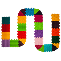 Masážní podložka Puzzle 18 prvků + 10 trojúhelníků