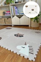 Minideckfloor podlaha - mýval, jednorožec, lenochod, tlapka a duha