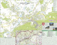 Nástěnná mapa - Karlovy Vary 90 x 72 cm