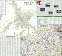 Nástěnná mapa - Nový Jičín 90 x 72 cm