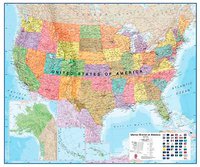 Nástěnná mapa - USA